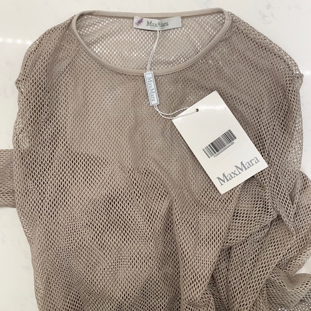 MaxMara Fishnet Long Sleeve Shirt